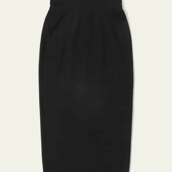 Lace Up Wide Waistband High Split Skirt - Picture 7 of 12